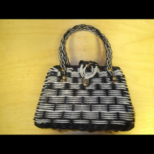 Black Purse Wm Prs shrt strp 1102