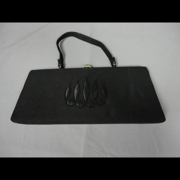 Black Purse Wm Prs shrt strp 1123