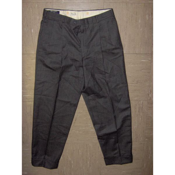 Grey Plaid Dress Pants-MN PT 2250-Waist 34"