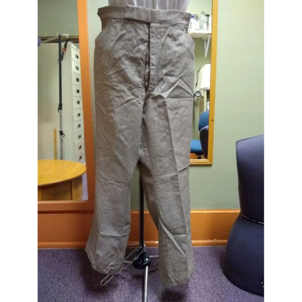 Brown Houndstooth Dress Pants-MN PT 6225-Waist 34"