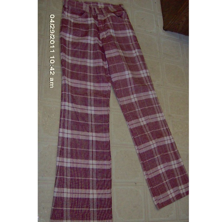 Maroon/Grey Plaid Pajama Pant