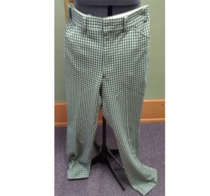 Green Plaid Dress Pants-MN PT 3475-Waist 38"