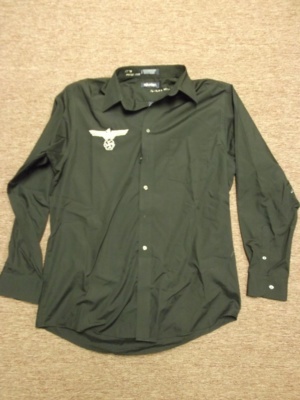 Black Dress Shirt-Mn Sht 1640-HP'13-Neck 17