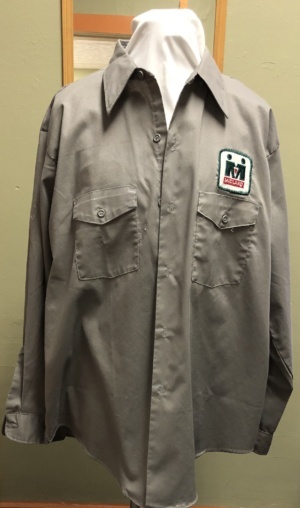 Grey Dress Shirt-Mn Sht 2820-Neck 18