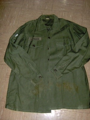 dk green Dress Shirt-Mn Sht 3640-Neck 17.5