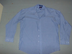 medium blue Dress Shirt-Mn Sht 4447-Neck 16.5