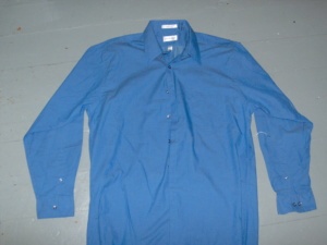 dark blue Dress Shirt-Mn Sht 4448-Neck 16.5