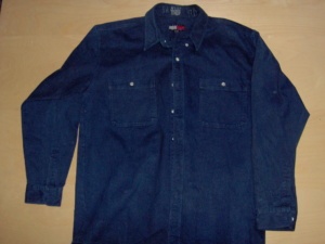 dark blue Dress Shirt-Mn Sht 4643-Neck 17.5