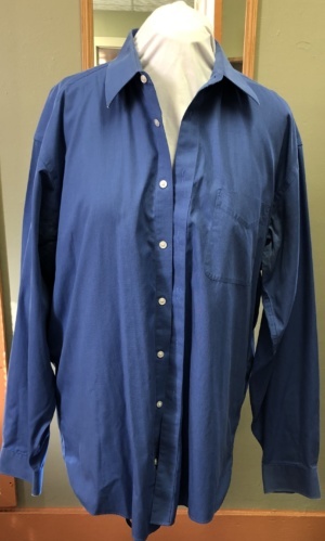 blue Dress Shirt-Mn Sht 4681-Neck 17.5