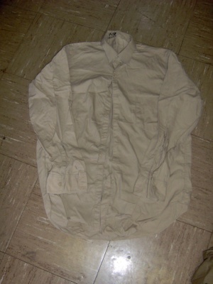 Beige Dress Shirt-Mn Sht 6222-Neck 15.5
