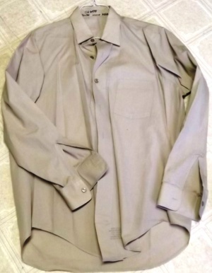 tan Dress Shirt-Mn Sht 6224-Neck 15.5