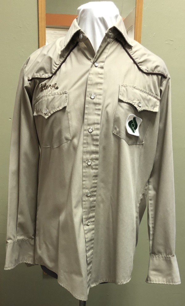 Brown Dress Shirt-Mn Sht 6226-Neck 15