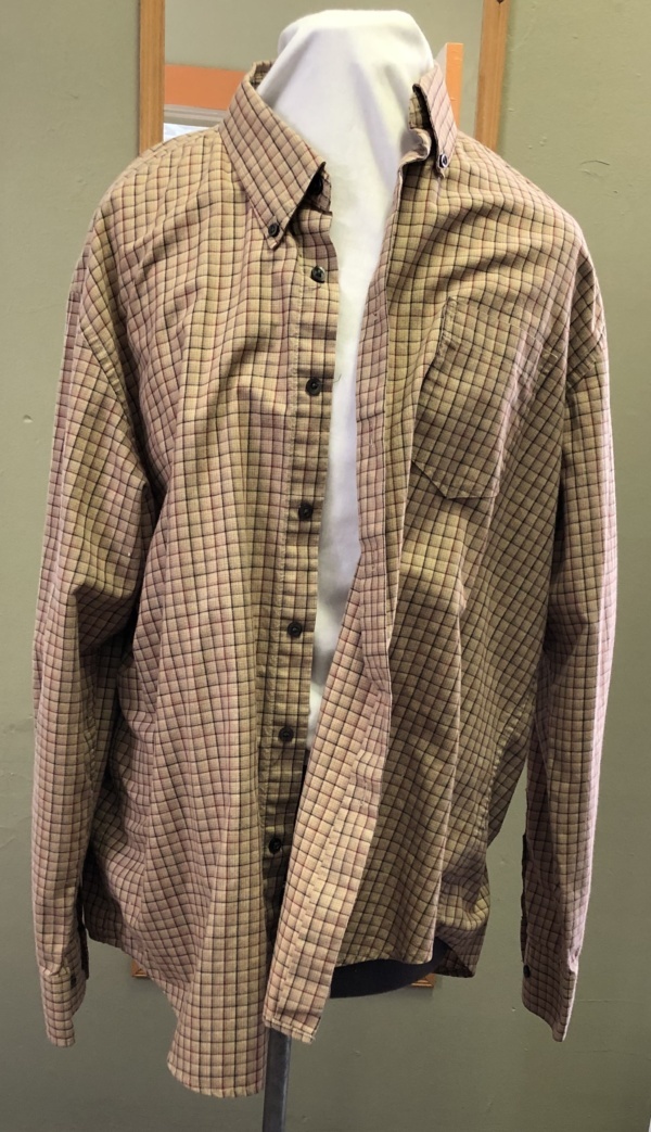 Brown Dress Shirt-Mn Sht 6644-Neck 17.5