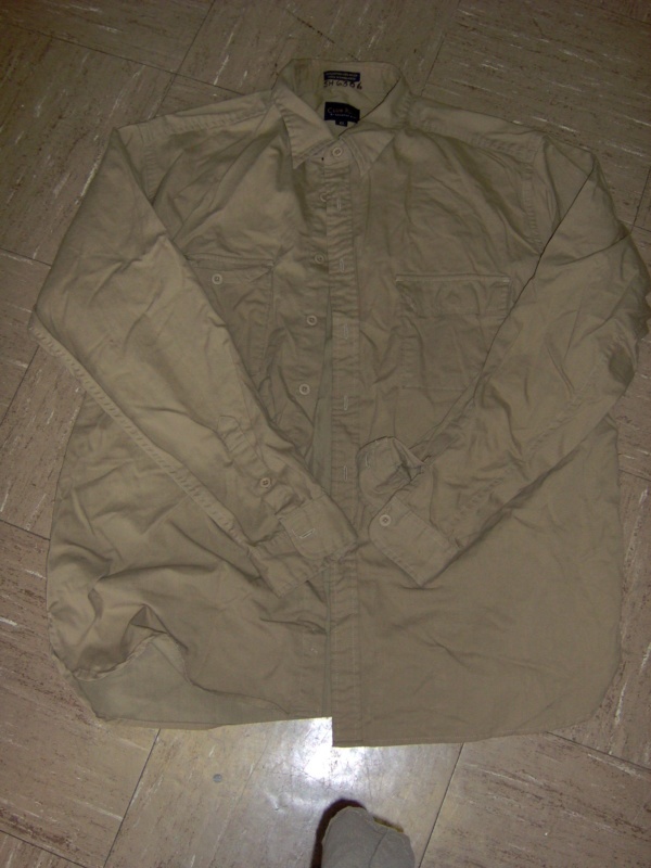 Beige Dress Shirt-Mn Sht 6880-Neck 18