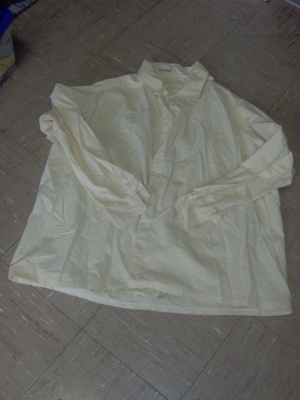 unbleached muslin Dress Shirt-Mn Sht 6882-Neck 23
