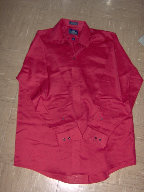 red Dress Shirt-Mn Sht 7441-Neck 16.5