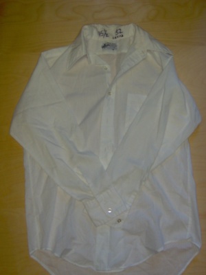 white Dress Shirt-Mn Sht 8223-Neck 15.5