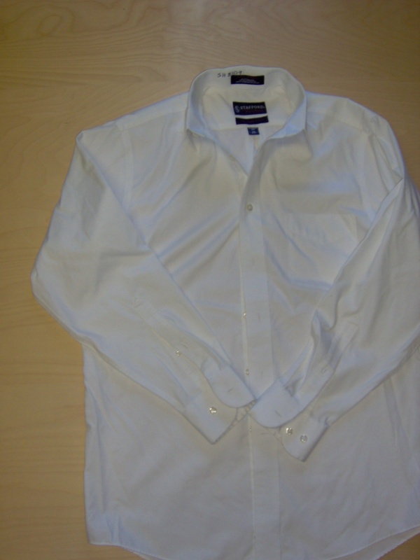 white Dress Shirt-Mn Sht 8225-Neck 15