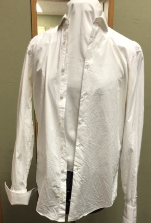 White Dress Shirt-Mn Sht 8230-Neck 15