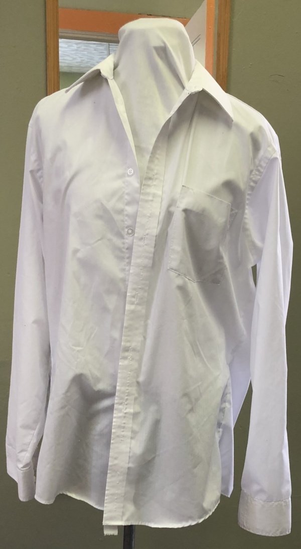 White Dress Shirt-Mn Sht 8232-Neck 15