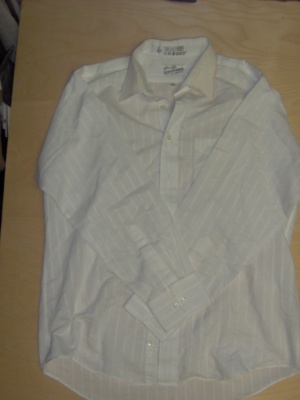 white Dress Shirt-Mn Sht 8427-Neck 16