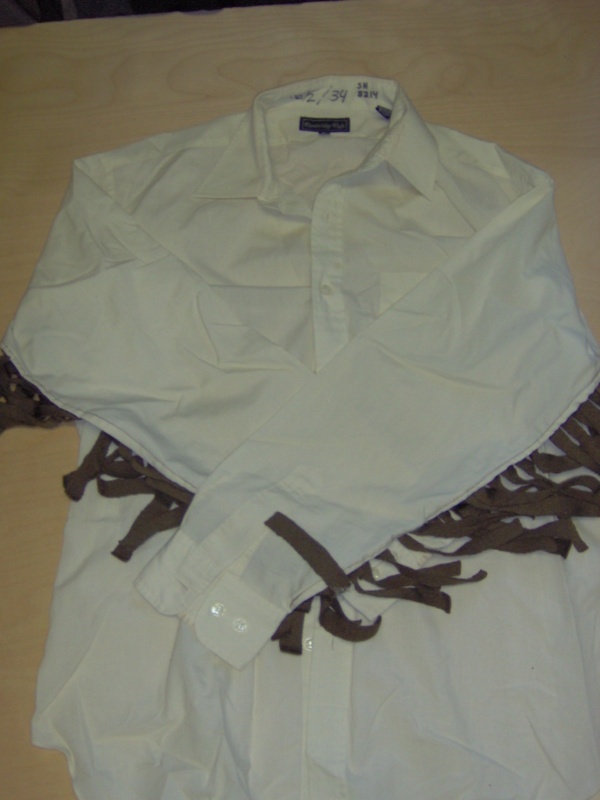Off White Dress Shirt-Mn Sht 8442-Neck 16
