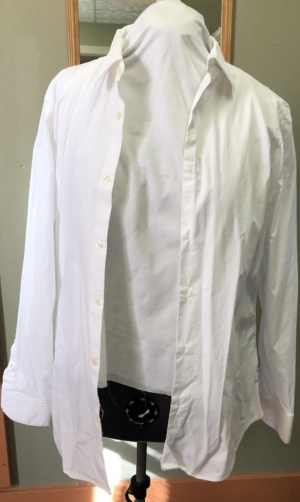 White Dress Shirt-Mn Sht 8456-Neck 16.5