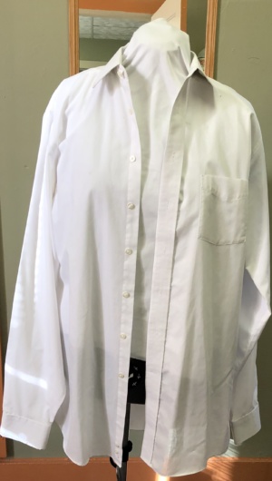 White Dress Shirt-Mn Sht 8481-Neck 16.5