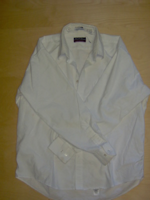 white Dress Shirt-Mn Sht 8640-Neck 17