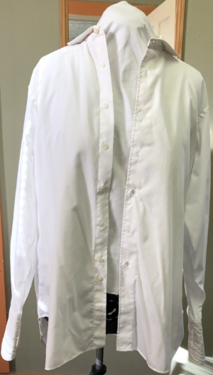 White Dress Shirt-Mn Sht 8668-Neck 17