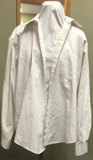 White Dress Shirt-Mn Sht 8672-Neck 17
