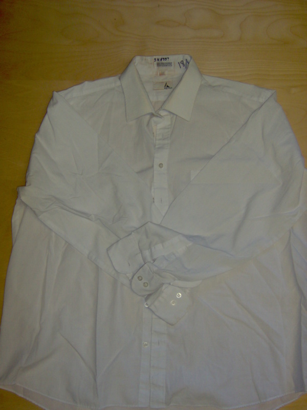 white Dress Shirt-Mn Sht 8844-Neck 18
