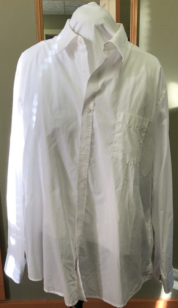 White Dress Shirt-Mn Sht 8880-Neck 19