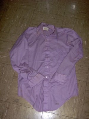 purple  Dress Shirt-Mn Sht 9220-Neck 15