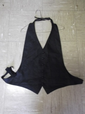 Black Vest-Mn Vst 1036-Chest Adjustable