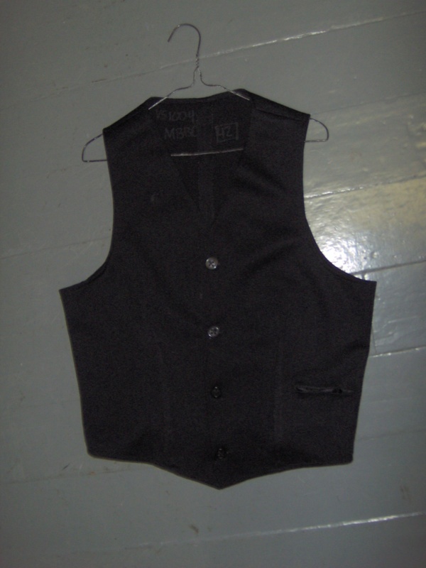 Black Vest-Mn Vst 1850-Chest 52