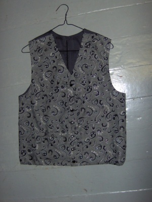 grey/black/silver Vest-Mn Vst 2226-Chest 40