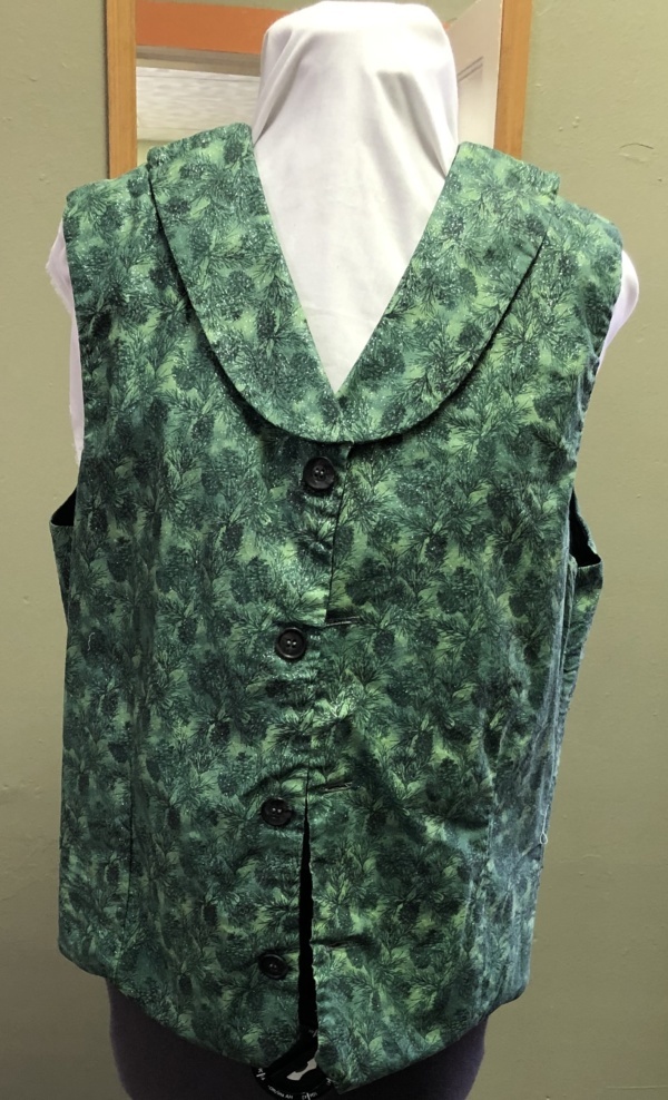 Green and Silver Vest-Mn Vst 3350-CC'18-Chest 42