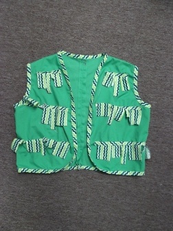 green and white Vest-Mn Vst 3405-Chest 44