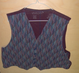 Blue and purple Vest-Mn Vst 4925-Chest 54