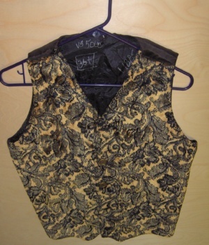 Yellow/ Black/ Gold Vest-Mn Vst 5225-Chest 40