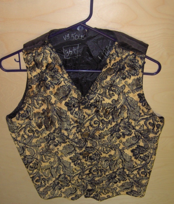 Yellow/ Black/ Gold Vest-Mn Vst 5225-Chest 40