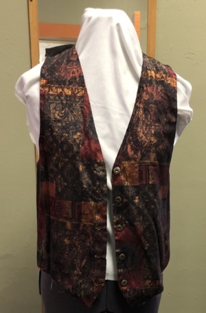 brown and red Vest-Mn Vst 6026-Chest 36