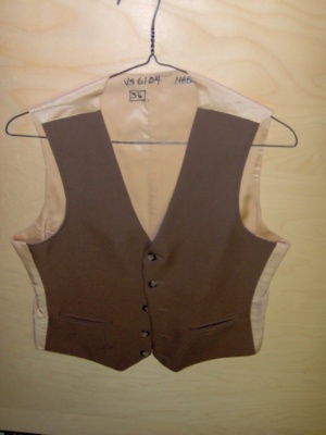 brown Vest-Mn Vst 6102-Chest 38