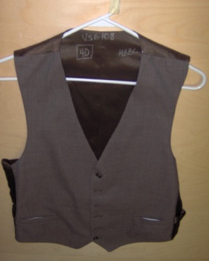 brown Vest-Mn Vst 6250-Chest 41