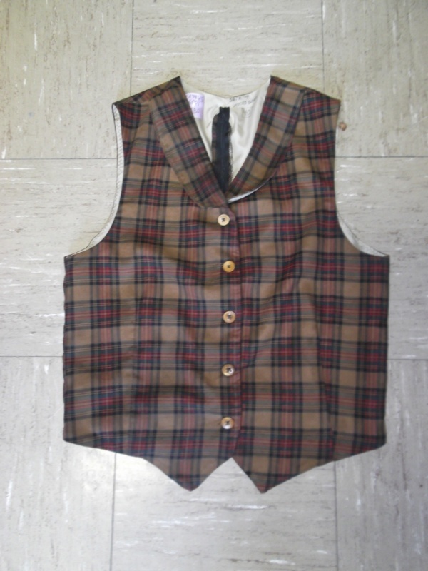 Brown, Red green Vest-Mn Vst 6276-Chest 40