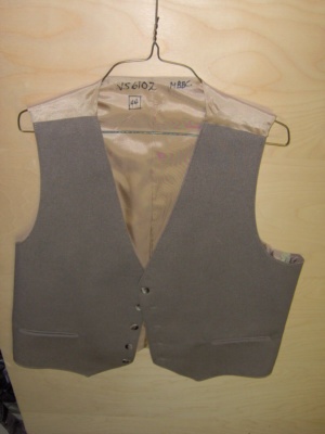 lt. brown Vest-Mn Vst 6300-Chest 42