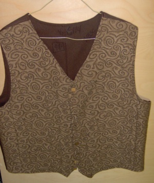 brown Vest-Mn Vst 6625-Chest 48
