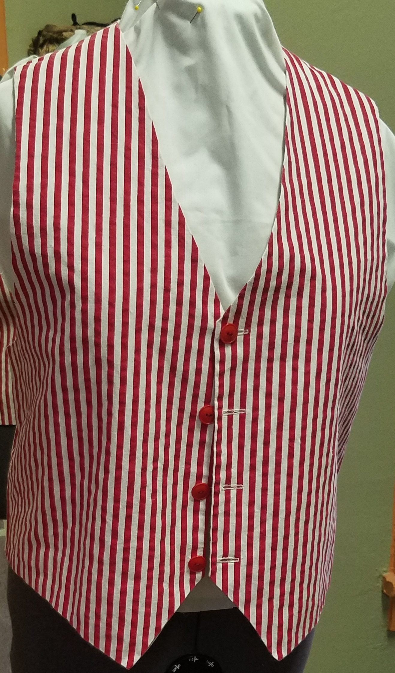 red white Vest Mn Vst 7051 Chest 36