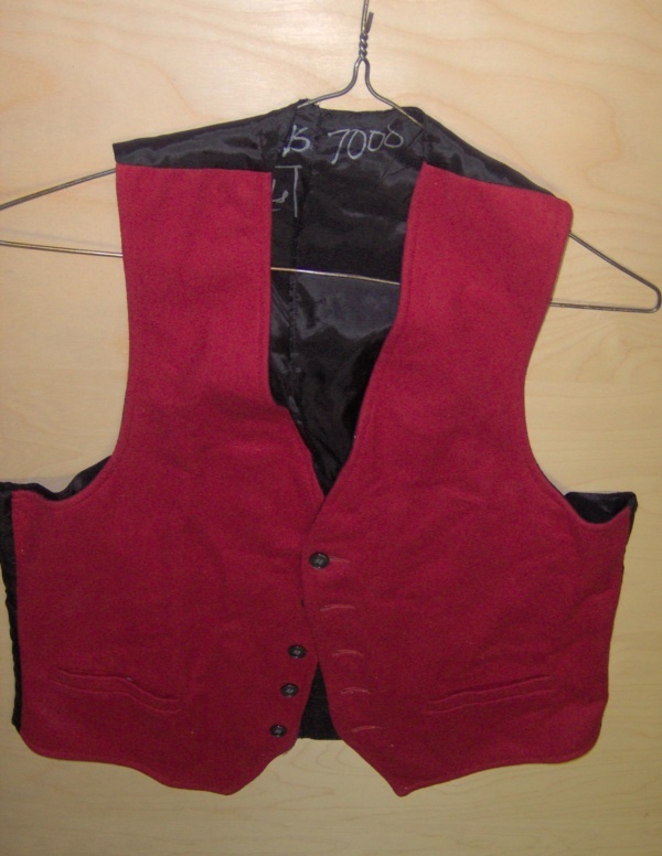 Red and black Vest-Mn Vst 7200-Chest 40